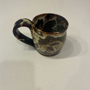 Artisan Ceramic Mug with Earthy Tones